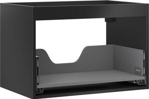 Mexen Box-A, fali szekrény 70 cm, 1 fiók, matt fekete, 91AX0-0700-470-1-71