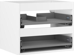 Mexen Box-A, fali szekrény 60 cm, 2 fiók, matt fehér, 91AX0-0600-470-2-01