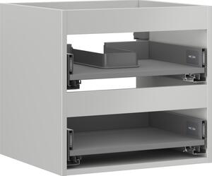 Mexen Box-A, fali szekrény 50 cm, 2 fiók, matt szürke, 91AX0-0500-470-2-62