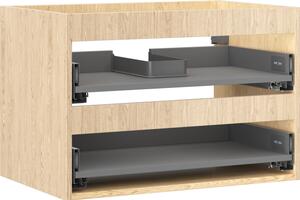 Mexen Box-A, fali szekrény 70 cm, 2 fiók, tölgyfa, 91AX0-0700-470-2-81
