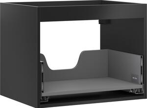 Mexen Box-A, fali szekrény 60 cm, 1 fiók, matt fekete, 91AX0-0600-470-1-71