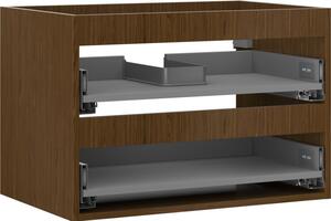 Mexen Box-A, fali szekrény 70 cm, 2 fiók, diófa, 91AX0-0700-470-2-86