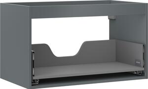 Mexen Box-A, fali szekrény 80 cm, 1 fiók, grafit matt, 91AX0-0800-470-1-66