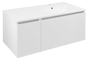 Sapho Sapho, LOREA szekrény 100x46x51.5cm (30+70cm), jobb, matt fehér, LE070-3131-R-01