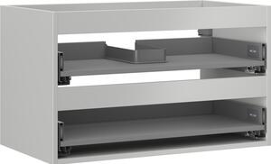 Mexen Box-A, fali szekrény 80 cm, 2 fiók, matt szürke, 91AX0-0800-470-2-62