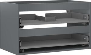 Mexen Box-A, fali szekrény 80 cm, 2 fiók, grafit matt, 91AX0-0800-470-2-66
