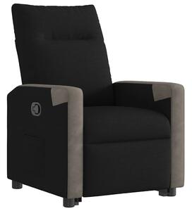 VidaXL fekete szövet felállást segítő dönthető fotel