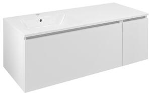 Sapho Sapho, LOREA szekrény 120x46x51.5cm (90+30cm), bal oldali, matt fehér, LE090-3131-L-01