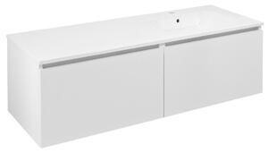 Sapho Sapho, LOREA szekrény 140x46x51.5cm (70+70cm), jobb, matt fehér, LE070-3131-R-04