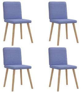 VidaXL étkezőszékek 4 db Jeans kék szövet