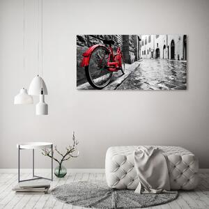 Akrilüveg fotó Piros bicikli