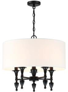 Cosmolight klasszikus csillár austin fekete cosp05203bk-wh