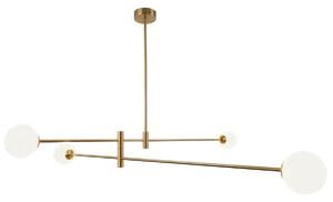 Cosmolight modern mennyezeti lámpa cape town fehér sárgaréz cosp04167br