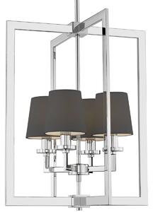 Cosmolight klasszikus mennyezeti lámpa london ezüst cosp04021ch-bk