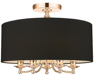 Cosmolight glamour modern mennyezeti lámpa abu dhabi fekete arany cosc05442au-bk