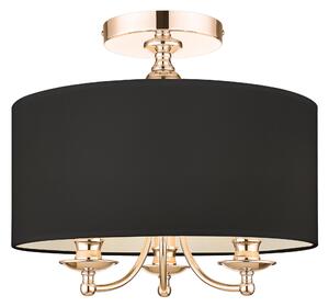 Cosmolight glamour modern mennyezeti lámpa abu dhabi fekete arany cosc03480au-bk