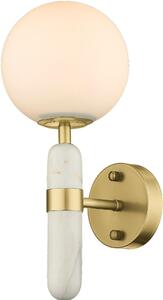 Cosmolight glamour modern fali lámpa la spezia fehér sárgaréz cosw01343br