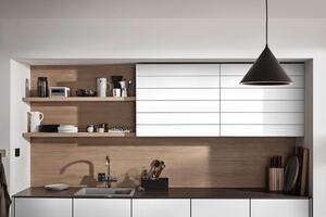 REHAU Flipdoor Piano, fényes/fekete korpusz 900/780 mm
