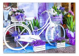 Akrilüveg fotó Fehér kerékpár