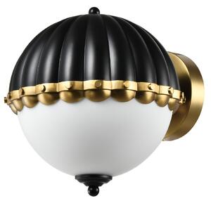 Cosmolight glamour modern fali lámpa pralines fekete sárgaréz cosw01244bk