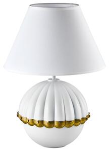 Cosmolight glamour modern asztali lámpa pralines fehér sárgaréz cost01268wh
