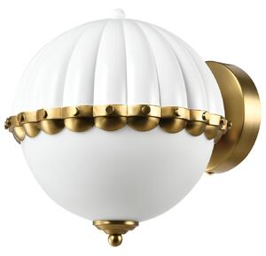 Cosmolight glamour modern fali lámpa pralines fehér sárgaréz cosw01237wh