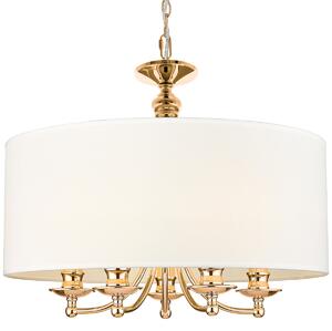 Cosmolight glamour modern függeszték abu dhabi fehér arany cosp05896au-wh