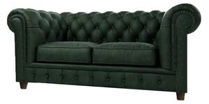 Sötétzöld bársony kanapé 178 cm Cambridge – Ropez