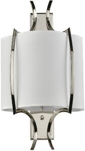 Cosmolight glamour modern fali lámpa faro fehér nikkel cosw01053ni-wh