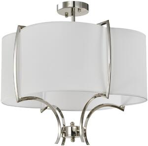 Cosmolight glamour modern mennyezeti lámpa faro fehér nikkel cosp04046ni-wh