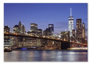 Akrilüveg fotó Manhattan éjjel