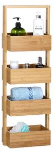 Casaria® Bambusz polc 88x16x28 cm