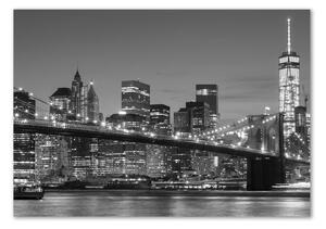 Üvegfotó Manhattan éjjel
