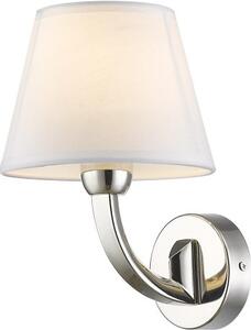 Cosmolight modern fali lámpa atlanta fehér nikkel cosw01827ni-wh