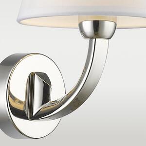 Cosmolight modern fali lámpa atlanta fehér nikkel cosw01827ni-wh