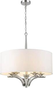Cosmolight modern csillár atlanta fehér nikkel cosp05803ni-wh