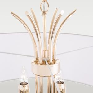 Cosmolight glamour klasszikus csillár las vegas fehér arany cosp06704au-wh