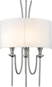 Cosmolight glamour klasszikus fali lámpa las vegas fehér nikkel cosw03711ni-wh