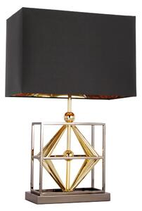 Cosmolight modern asztali lámpa quito fekete fekete króm arany cost01939bk au