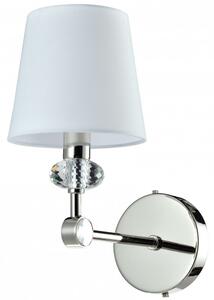 Cosmolight modern fali lámpa doha fehér nikkel cosw01292ni-wh