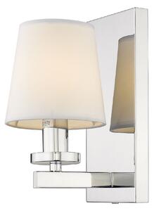 Cosmolight glamour klasszikus fali lámpa london fehér króm cosw01014ch-wh