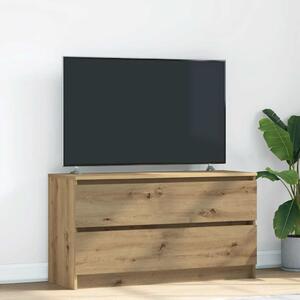 VidaXL kézműves tölgy színű szerelt fa TV-szekrény 100x35x54 cm