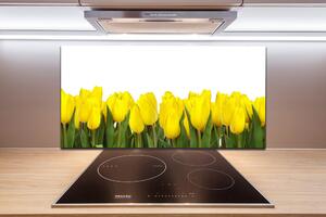 Konyhai falburkoló panel Sárga tulipánok