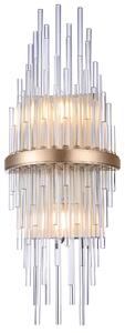 Cosmolight glamour kristály fali lámpa reykjavik átlátszó pezsgő cosw02073cp