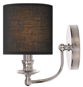 Cosmolight glamour klasszikus fali lámpa abu dhabi króm fekete cosw01397ch-bk