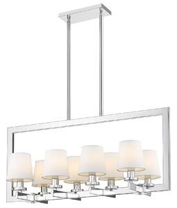 Cosmolight glamour klasszikus csillár london fehér króm cosp08038ch-wh