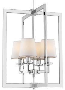 Cosmolight glamour klasszikus csillár london fehér króm cosp04021ch-wh