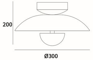 Cosmolight modern LED mennyezeti lámpa sydney fehér ezüst cosc01048wh ag