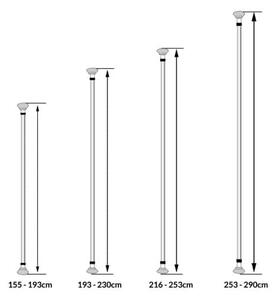 Monzana® Teleszkópos zuhanypolc 155-230 cm