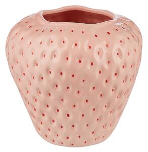 STRAWBERRY váza, rózsaszín 16,4 cm